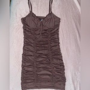 H & M brown dress